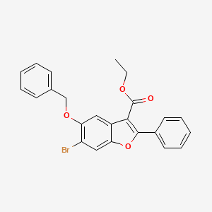 Ethyl 5-(benzyloxy)-6-bromo-2-phenyl-1-benzofuran-3-carboxylate