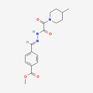 methyl 4-[(E)-{2-[(4-methylpiperidin-1-yl)(oxo)acetyl]hydrazinylidene}methyl]benzoate