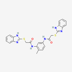 N,N'-(4-methylbenzene-1,3-diyl)bis[2-(1H-benzimidazol-2-ylsulfanyl)acetamide]