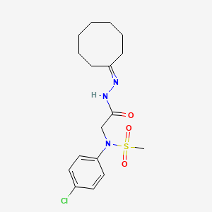 N-(4-Chlorophenyl)-N-[2-(2-cyclooctylidenhydrazino)-2-oxoethyl]methanesulfonamide