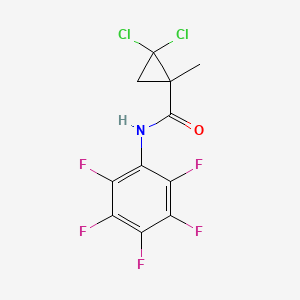 2,2-dichloro-1-methyl-N-(pentafluorophenyl)cyclopropanecarboxamide