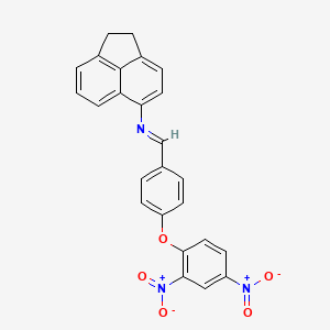 N-{(E)-[4-(2,4-dinitrophenoxy)phenyl]methylidene}-1,2-dihydroacenaphthylen-5-amine