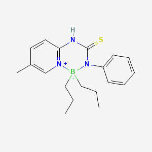 molecular formula C19H26BN3S B11108177 [1-(5-Methyl-2-pyridinyl-kappan)-3-phenylthioureaato-kappan'](dipropyl)boron 