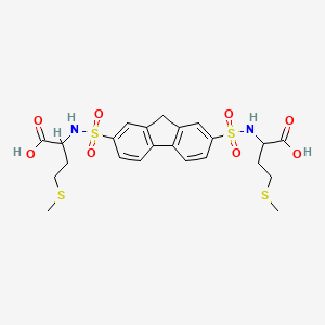 2,2'-((9H-Fluorene-2,7-disulfonyl)bis(azanediyl))bis(4-(methylthio)butanoic acid)