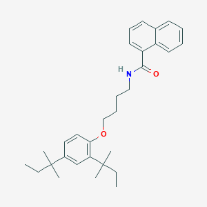 molecular formula C31H41NO2 B11108213 N-{4-[2,4-bis(2-methylbutan-2-yl)phenoxy]butyl}naphthalene-1-carboxamide 