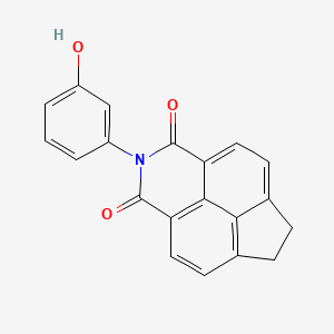 molecular formula C20H13NO3 B11108214 2-(3-hydroxyphenyl)-6,7-dihydro-1H-indeno[6,7,1-def]isoquinoline-1,3(2H)-dione 