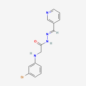 2-[(3-Bromophenyl)amino]-N'-[(E)-(pyridin-3-YL)methylidene]acetohydrazide