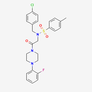 N-(4-chlorobenzyl)-N-{2-[4-(2-fluorophenyl)piperazin-1-yl]-2-oxoethyl}-4-methylbenzenesulfonamide