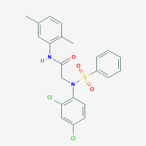 2-[2,4-Dichloro(phenylsulfonyl)anilino]-N-(2,5-dimethylphenyl)acetamide