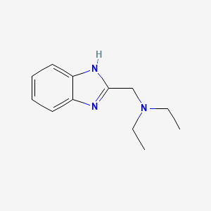 molecular formula C12H17N3 B11108427 N-(1H-benzimidazol-2-ylmethyl)-N-ethylethanamine CAS No. 5805-58-3