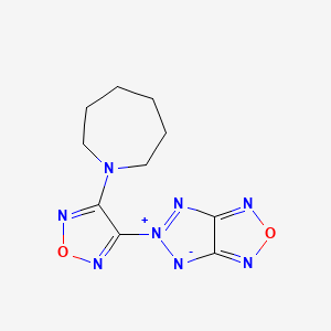 molecular formula C10H12N8O2 B11108464 7-[4-(azepan-1-yl)-1,2,5-oxadiazol-3-yl]-3-oxa-2,4,6-triaza-7-azonia-8-azanidabicyclo[3.3.0]octa-1,4,6-triene 