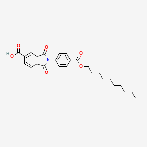 2-{4-[(decyloxy)carbonyl]phenyl}-1,3-dioxo-2,3-dihydro-1H-isoindole-5-carboxylic acid