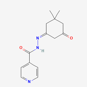 molecular formula C14H17N3O2 B11108494 N'-(3,3-dimethyl-5-oxocyclohexylidene)isonicotinohydrazide 