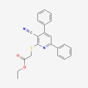 Ethyl [(3-cyano-4,6-diphenylpyridin-2-yl)sulfanyl]acetate