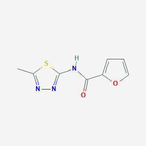 molecular formula C8H7N3O2S B11108530 N-(5-methyl-1,3,4-thiadiazol-2-yl)furan-2-carboxamide 