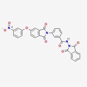 N-(1,3-dioxo-1,3-dihydro-2H-isoindol-2-yl)-3-[5-(3-nitrophenoxy)-1,3-dioxo-1,3-dihydro-2H-isoindol-2-yl]benzamide