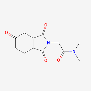 N,N-dimethyl-2-(1,3,5-trioxooctahydro-2H-isoindol-2-yl)acetamide