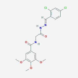 N-({N'-[(E)-(2,4-Dichlorophenyl)methylidene]hydrazinecarbonyl}methyl)-3,4,5-trimethoxybenzamide