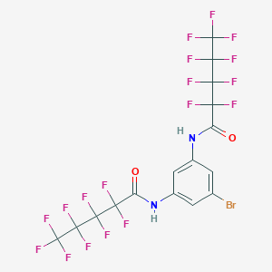 N,N'-(5-bromobenzene-1,3-diyl)bis(2,2,3,3,4,4,5,5,5-nonafluoropentanamide)