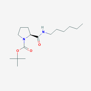 tert-butyl (2S)-2-(hexylcarbamoyl)pyrrolidine-1-carboxylate