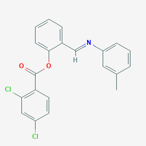 2-{(E)-[(3-methylphenyl)imino]methyl}phenyl 2,4-dichlorobenzoate