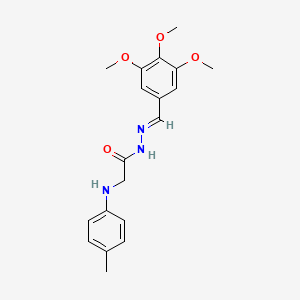 2-[(4-Methylphenyl)amino]-N'-[(E)-(3,4,5-trimethoxyphenyl)methylidene]acetohydrazide