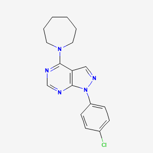 4-(Azepan-1-yl)-1-(4-chlorophenyl)pyrazolo[3,4-d]pyrimidine