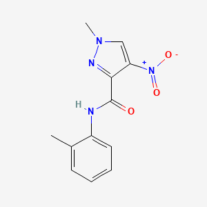 1-methyl-N-(2-methylphenyl)-4-nitro-1H-pyrazole-3-carboxamide