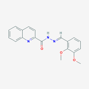 N'-[(E)-(2,3-dimethoxyphenyl)methylidene]quinoline-2-carbohydrazide