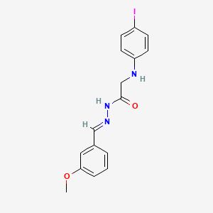 2-[(4-Iodophenyl)amino]-N'-[(E)-(3-methoxyphenyl)methylidene]acetohydrazide