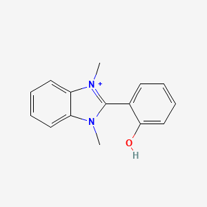 molecular formula C15H15N2O+ B11108871 2-(2-hydroxyphenyl)-1,3-dimethyl-1H-3,1-benzimidazol-3-ium 