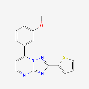 7-(3-Methoxyphenyl)-2-(thiophen-2-yl)[1,2,4]triazolo[1,5-a]pyrimidine