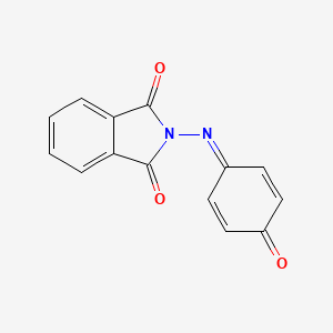 molecular formula C14H8N2O3 B11108903 2-[(4-Oxocyclohexa-2,5-dien-1-ylidene)amino]isoindole-1,3-dione 