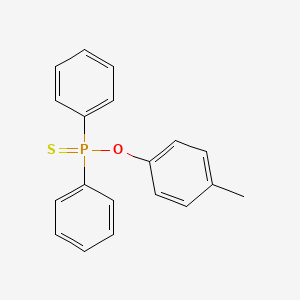 molecular formula C19H17OPS B11108911 Thiophosphinic acid, diphenyl-, o-(4-tolyl) ester 