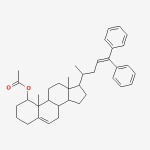 molecular formula C38H48O2 B11108969 24,24-Diphenylchola-5,23-dien-1-yl acetate 