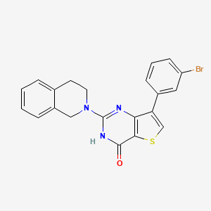 7-(3-bromophenyl)-2-(3,4-dihydroisoquinolin-2(1H)-yl)thieno[3,2-d]pyrimidin-4(3H)-one