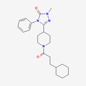 3-(1-(3-cyclohexylpropanoyl)piperidin-4-yl)-1-methyl-4-phenyl-1H-1,2,4-triazol-5(4H)-one