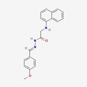 N'-[(E)-(4-Methoxyphenyl)methylidene]-2-[(naphthalen-1-YL)amino]acetohydrazide