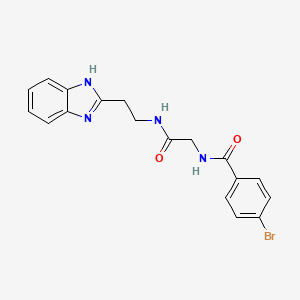 N-{[2-(1H-Benzoimidazol-2-yl)-ethylcarbamoyl]-methyl}-4-bromo-benzamide