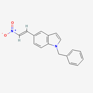 molecular formula C17H14N2O2 B11109123 1-benzyl-5-[(E)-2-nitroethenyl]indole 