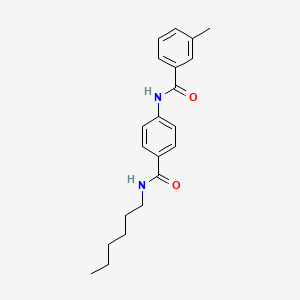 N-[4-(hexylcarbamoyl)phenyl]-3-methylbenzamide