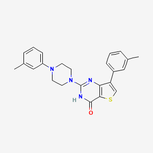 7-(3-methylphenyl)-2-[4-(3-methylphenyl)piperazino]thieno[3,2-d]pyrimidin-4(3H)-one