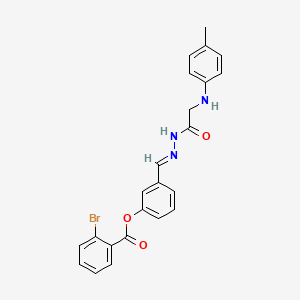 3-({(E)-2-[2-(4-Toluidino)acetyl]hydrazono}methyl)phenyl 2-bromobenzoate