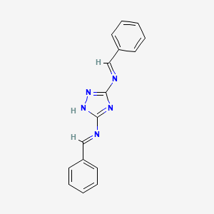 N,N'-bis[(E)-phenylmethylidene]-1H-1,2,4-triazole-3,5-diamine