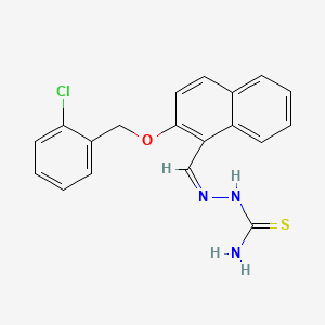 (2Z)-2-({2-[(2-chlorobenzyl)oxy]naphthalen-1-yl}methylidene)hydrazinecarbothioamide