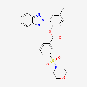 2-(2H-benzotriazol-2-yl)-4-methylphenyl 3-(morpholin-4-ylsulfonyl)benzoate