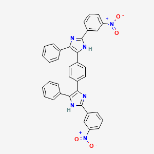 2-(3-nitrophenyl)-4-{4-[2-(3-nitrophenyl)-4-phenyl-1H-imidazol-5-yl]phenyl}-5-phenyl-1H-imidazole