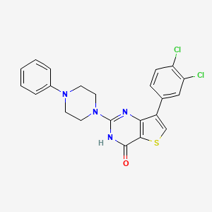 7-(3,4-dichlorophenyl)-2-(4-phenylpiperazin-1-yl)thieno[3,2-d]pyrimidin-4(3H)-one