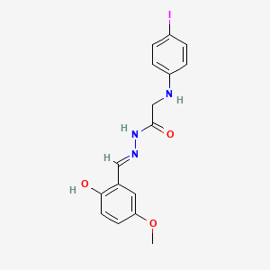 N'-[(E)-(2-Hydroxy-5-methoxyphenyl)methylidene]-2-[(4-iodophenyl)amino]acetohydrazide