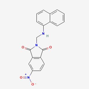 molecular formula C19H13N3O4 B11109394 2-[(naphthalen-1-ylamino)methyl]-5-nitro-1H-isoindole-1,3(2H)-dione CAS No. 313968-03-5